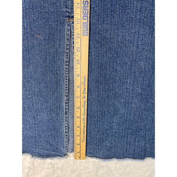 L.A, Blues womens plus size 18W stretch denim jean long skirt split 13" and leng - Picture 5 of 16